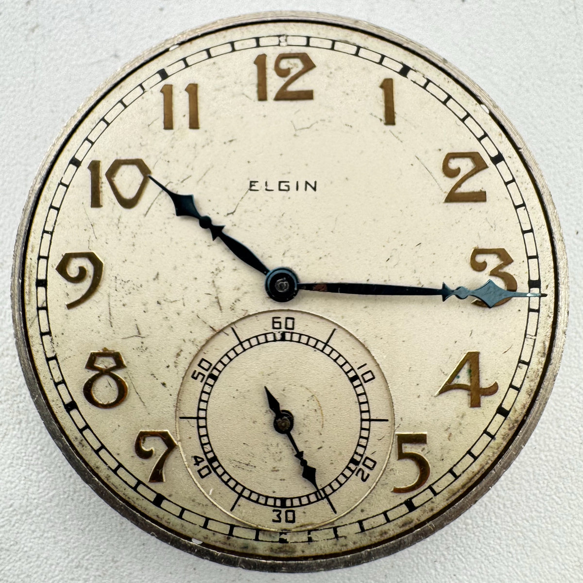 Elgin Art Deco Raised Numerals 1932