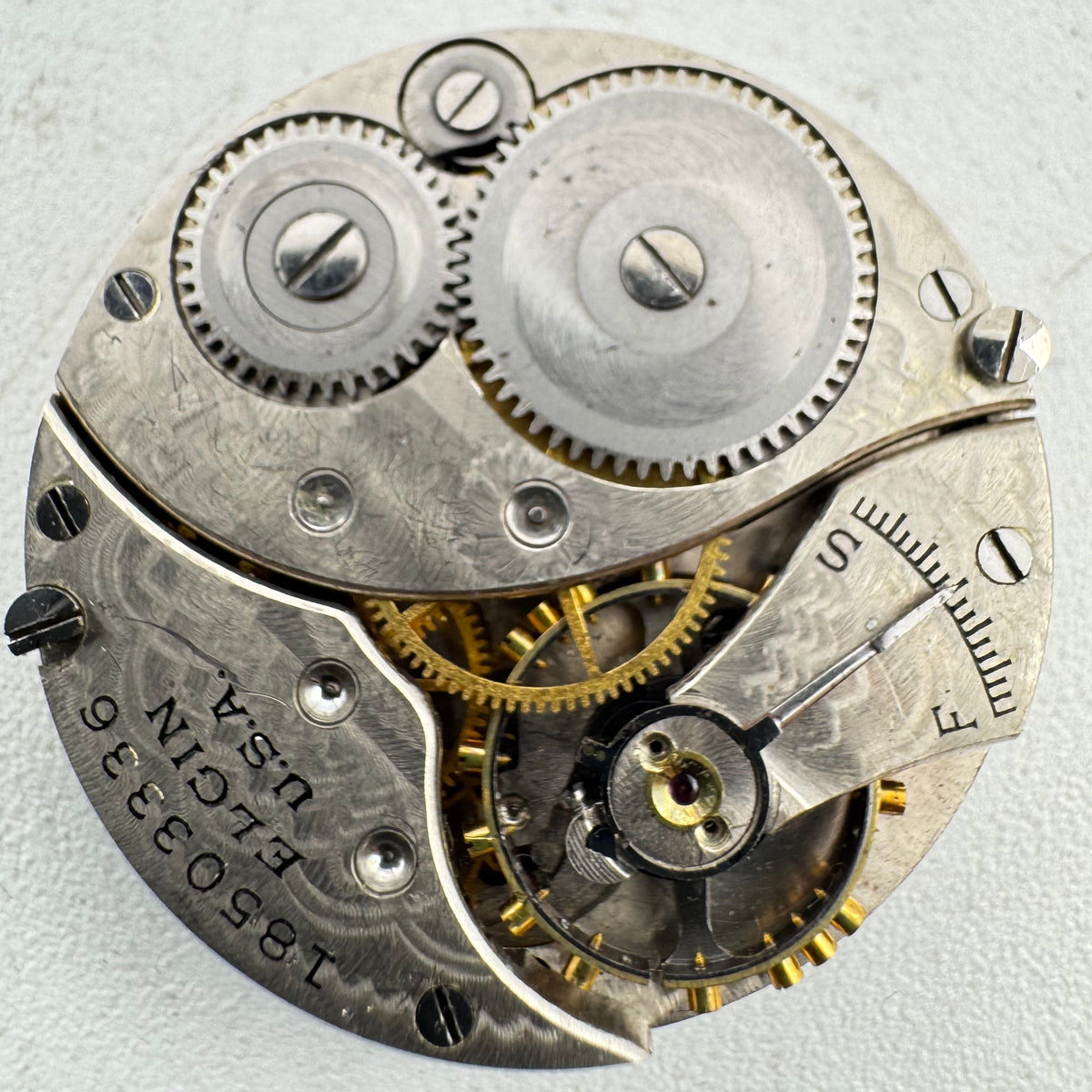 Elgin Arabic Single Sunk Dial 1915