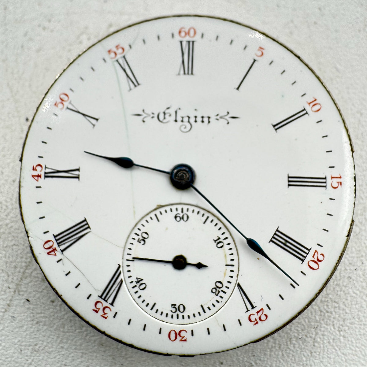 Elgin Single Sunk Roman Dial 1920