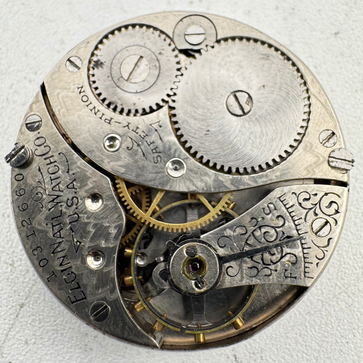 Elgin Single Sunk Roman Dial 1920