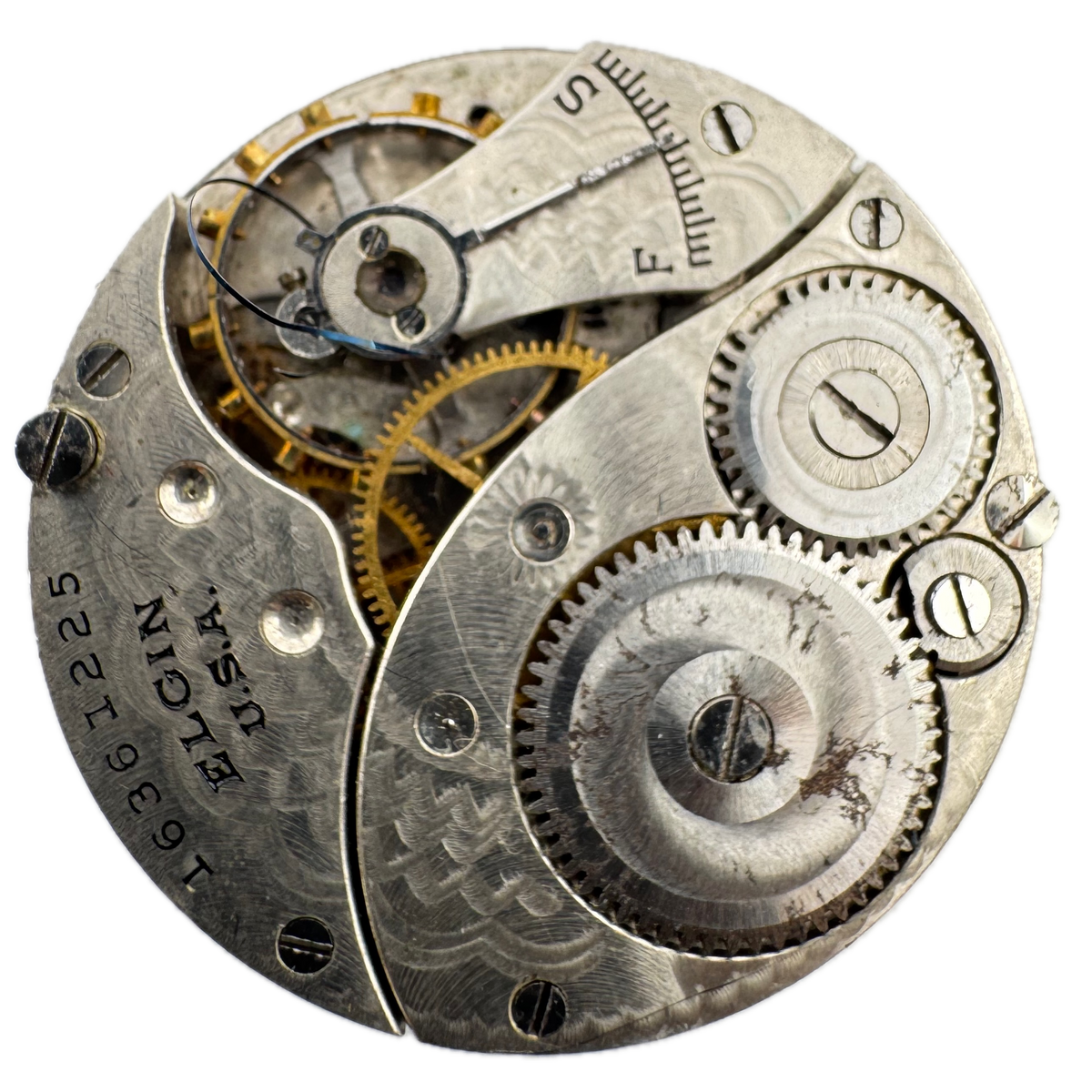 Elgin Single Sunk Arabic Dial 1912