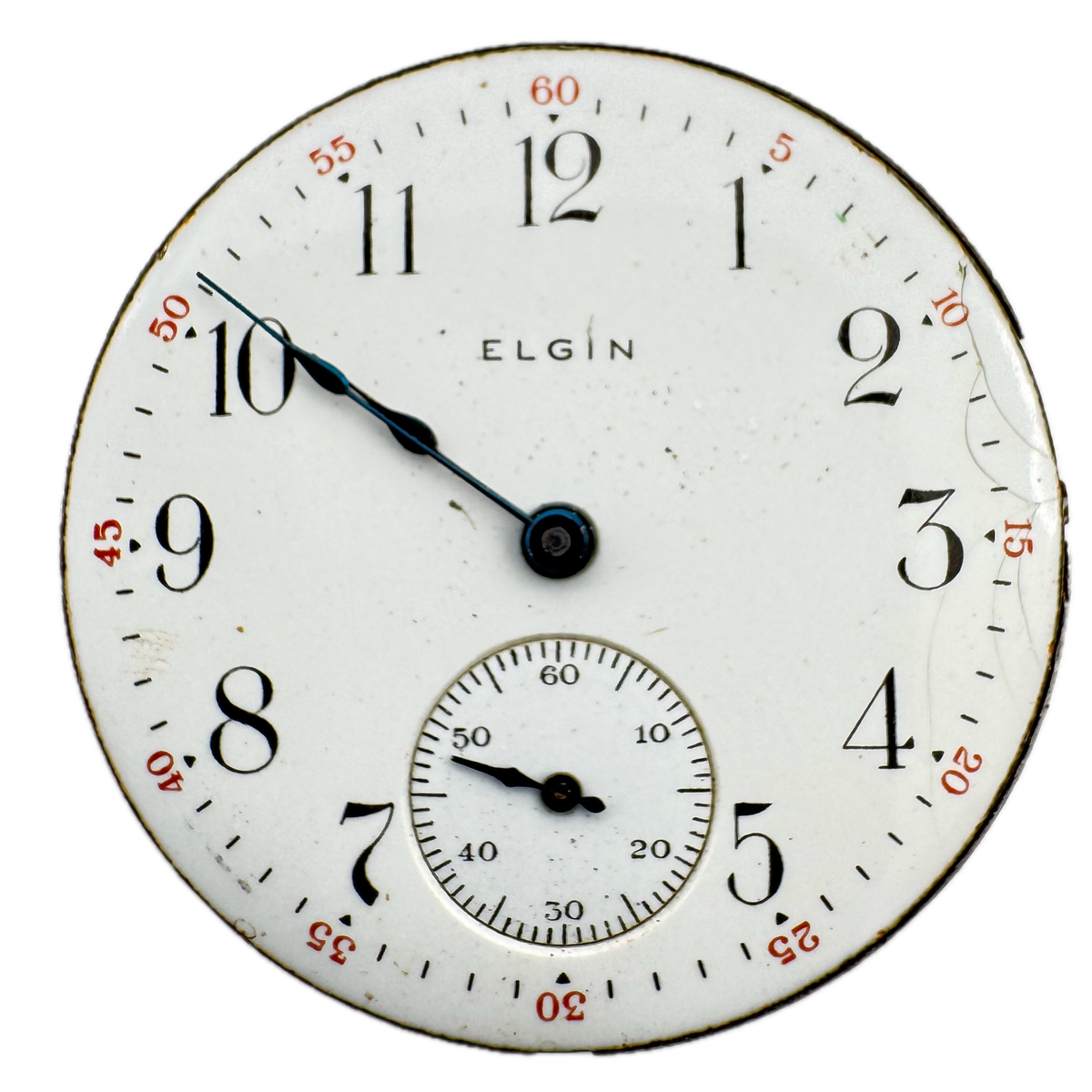 Elgin Single Sunk Arabic Dial 1912
