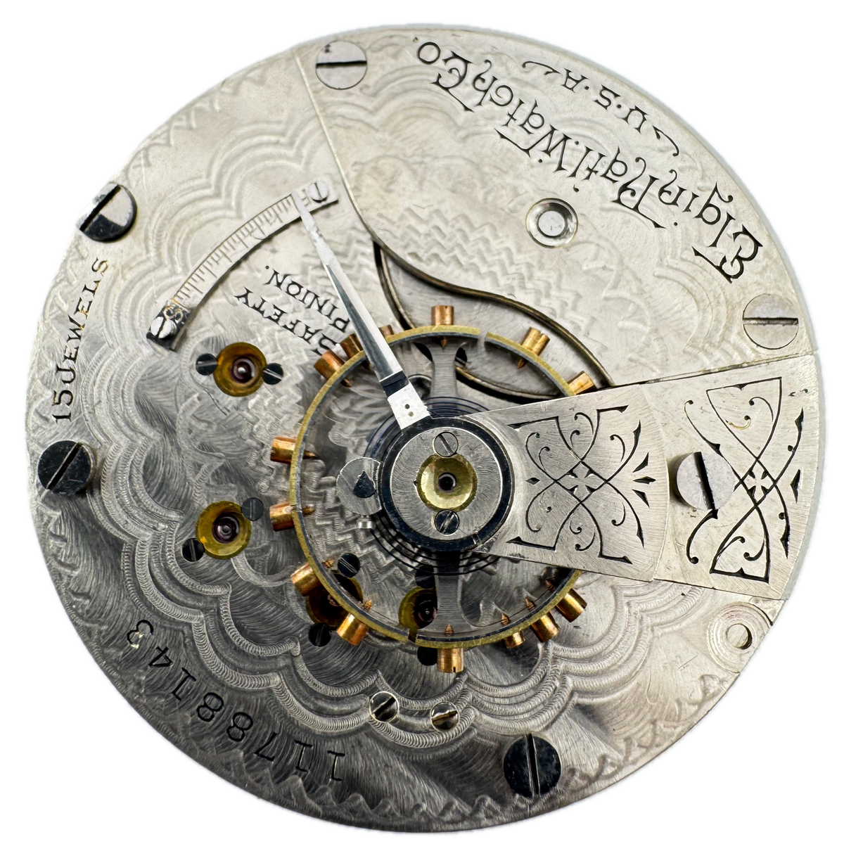 Elgin Single Sunk Roman Dial 1905