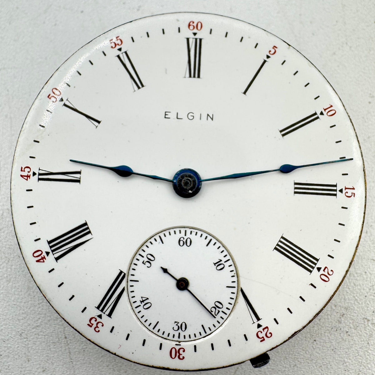 Elgin Single Sunk Roman Dial 1905