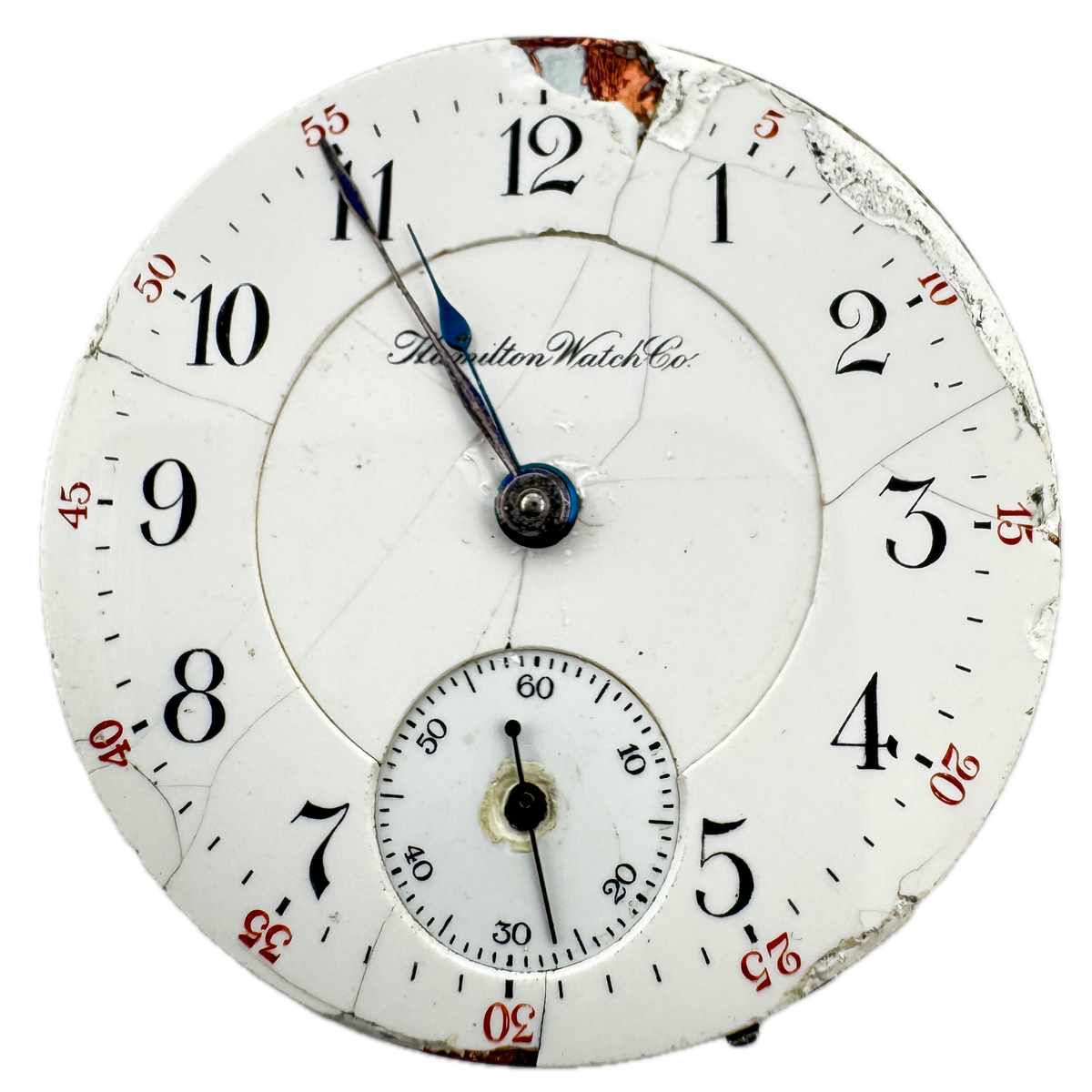 Hamilton Watch Co. Double Sunk Arabic Dial 1901