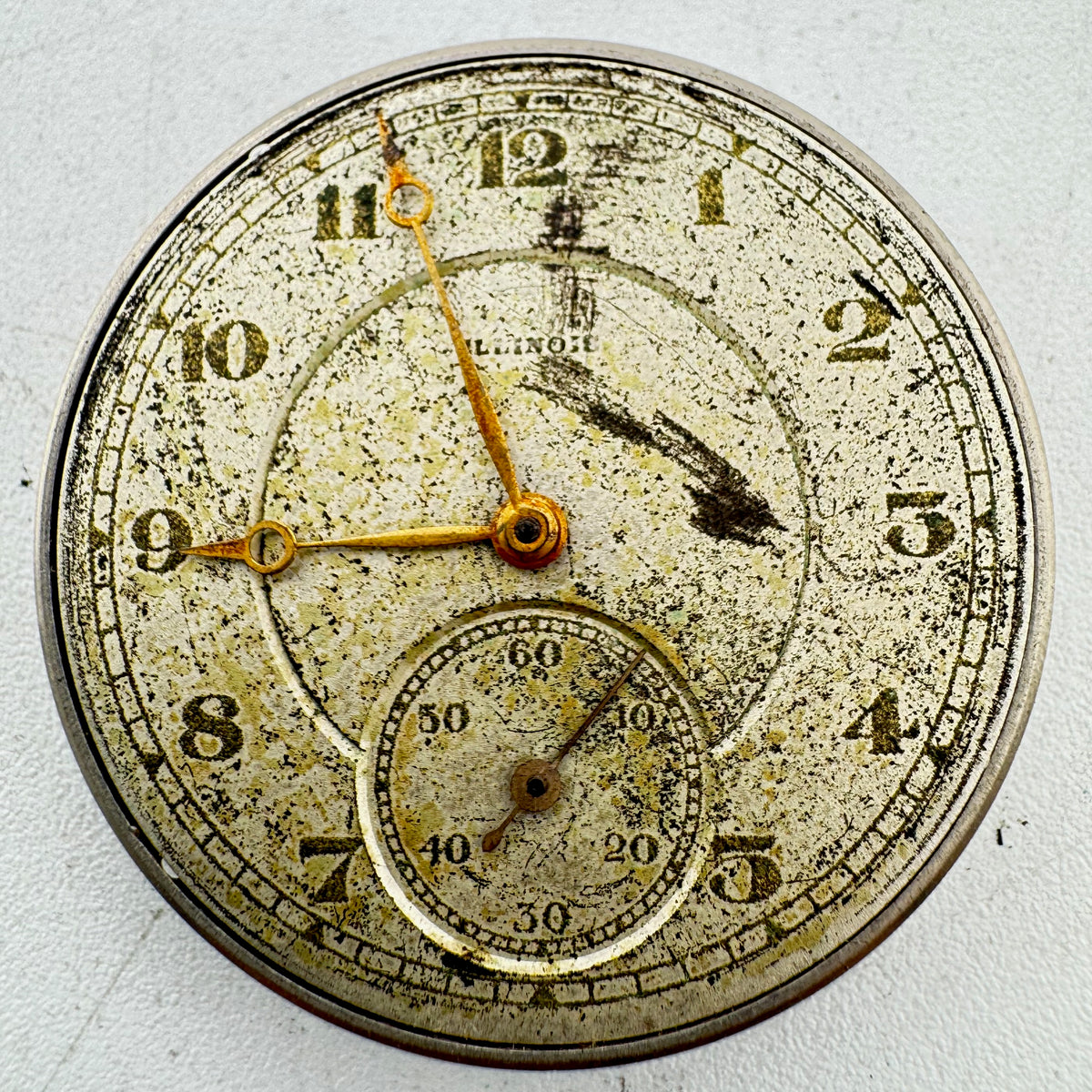 Illinois Metallic Double Sunk Dial 1916