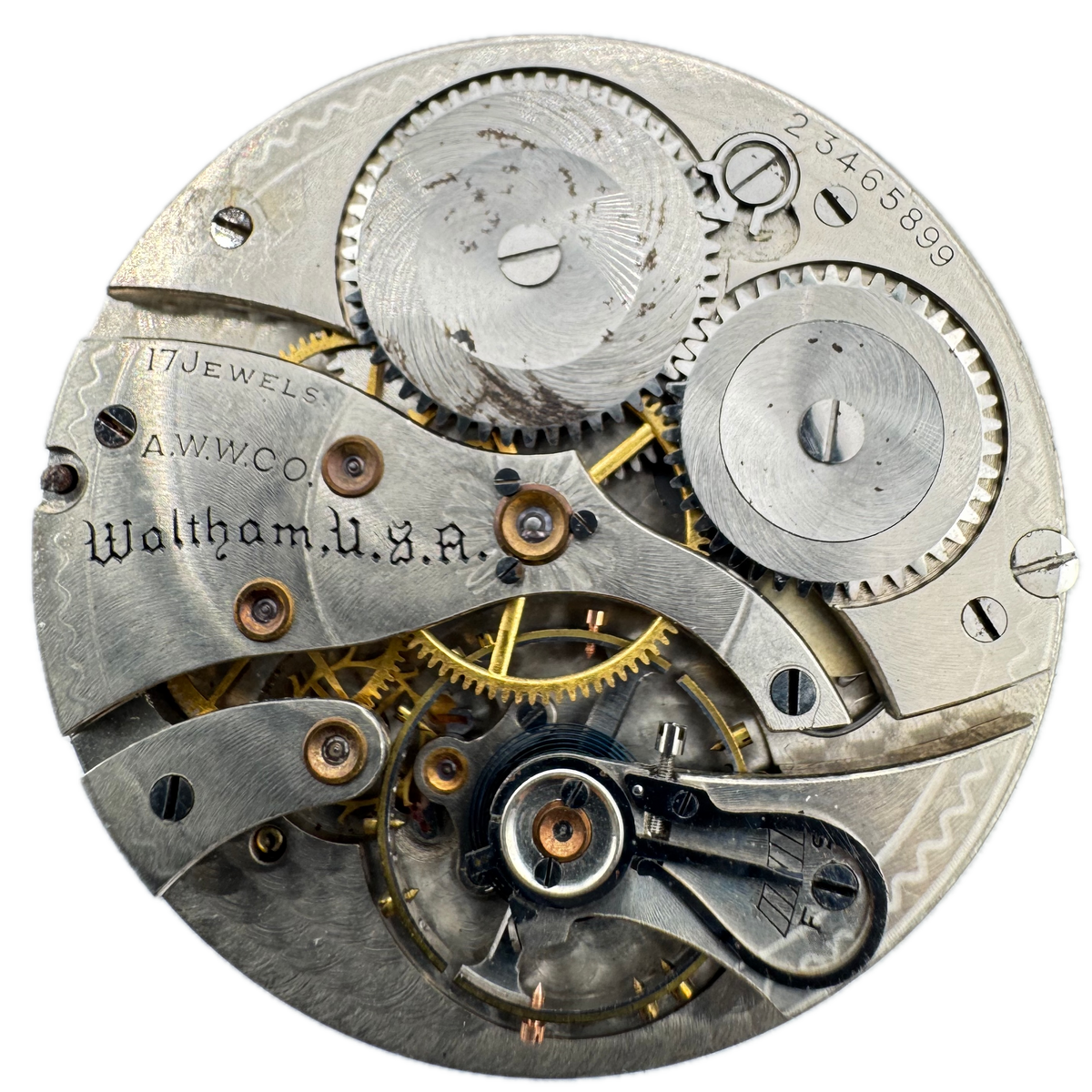 Waltham Gold Tone Metallic 1924