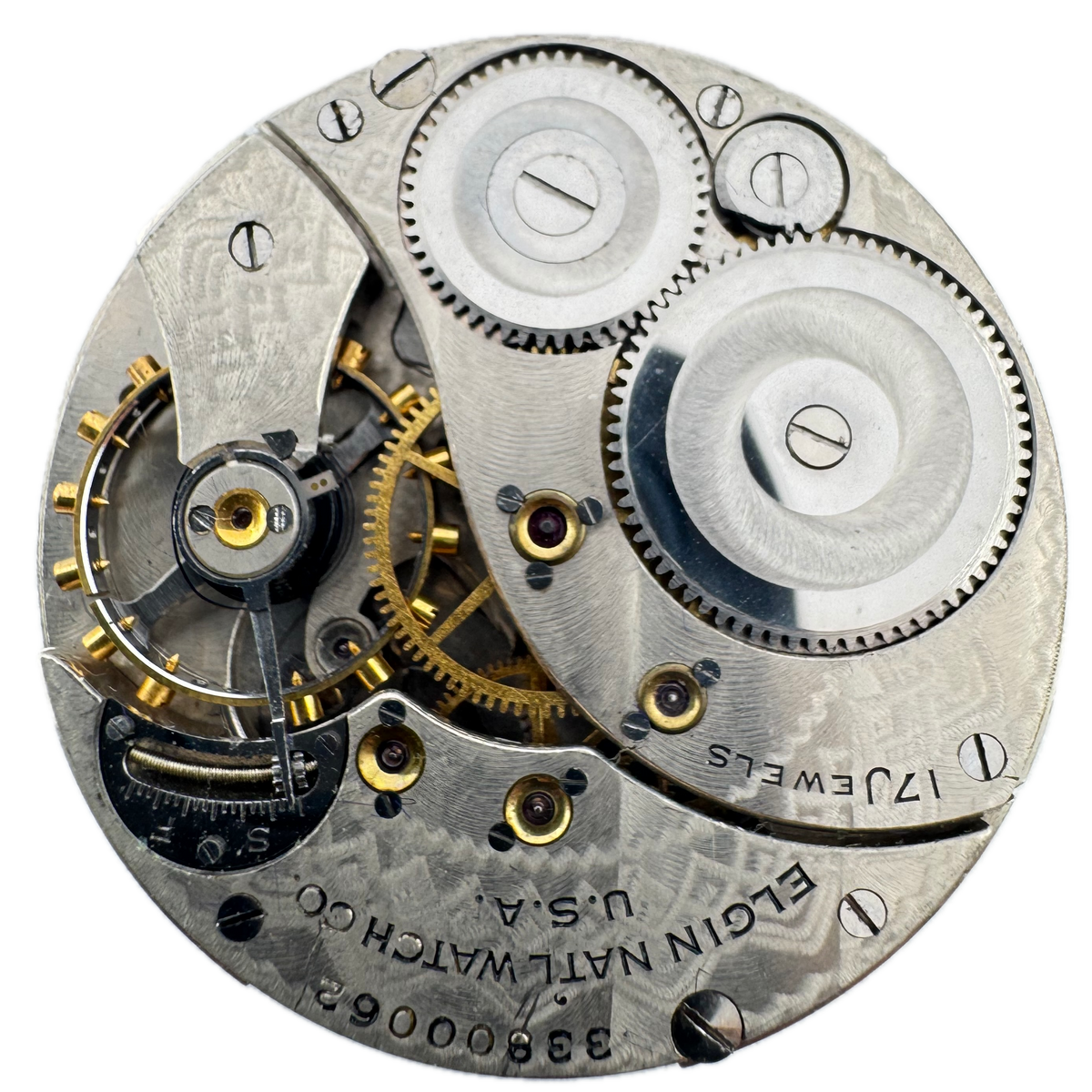 Elgin Art Deco Center Speckled Dial 1933