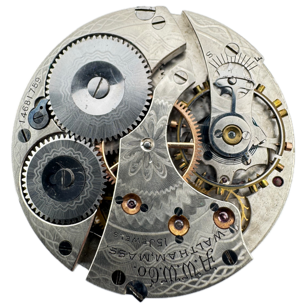 Waltham Single Sunk Dial 1899