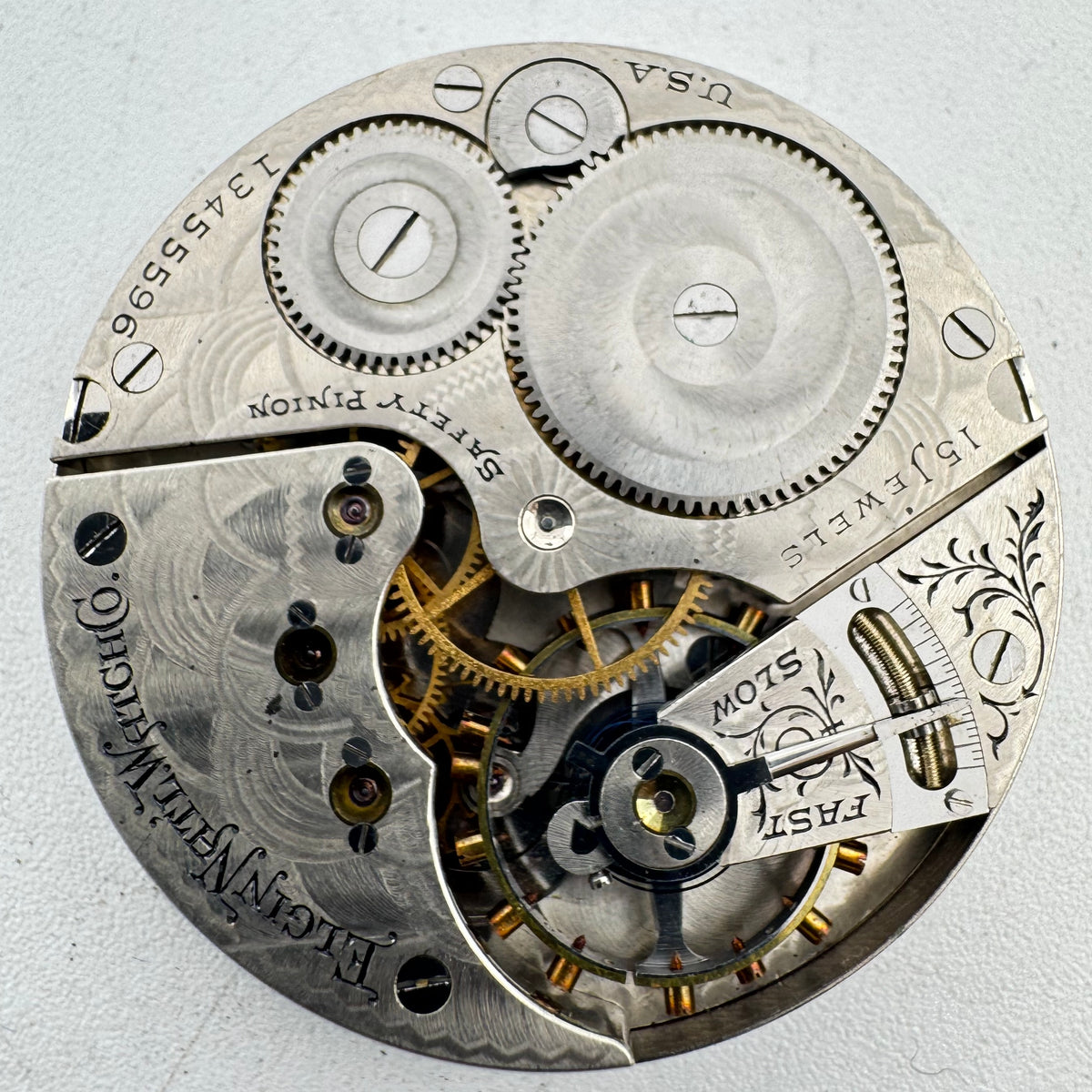 Elgin Single Sunk Dial 1908