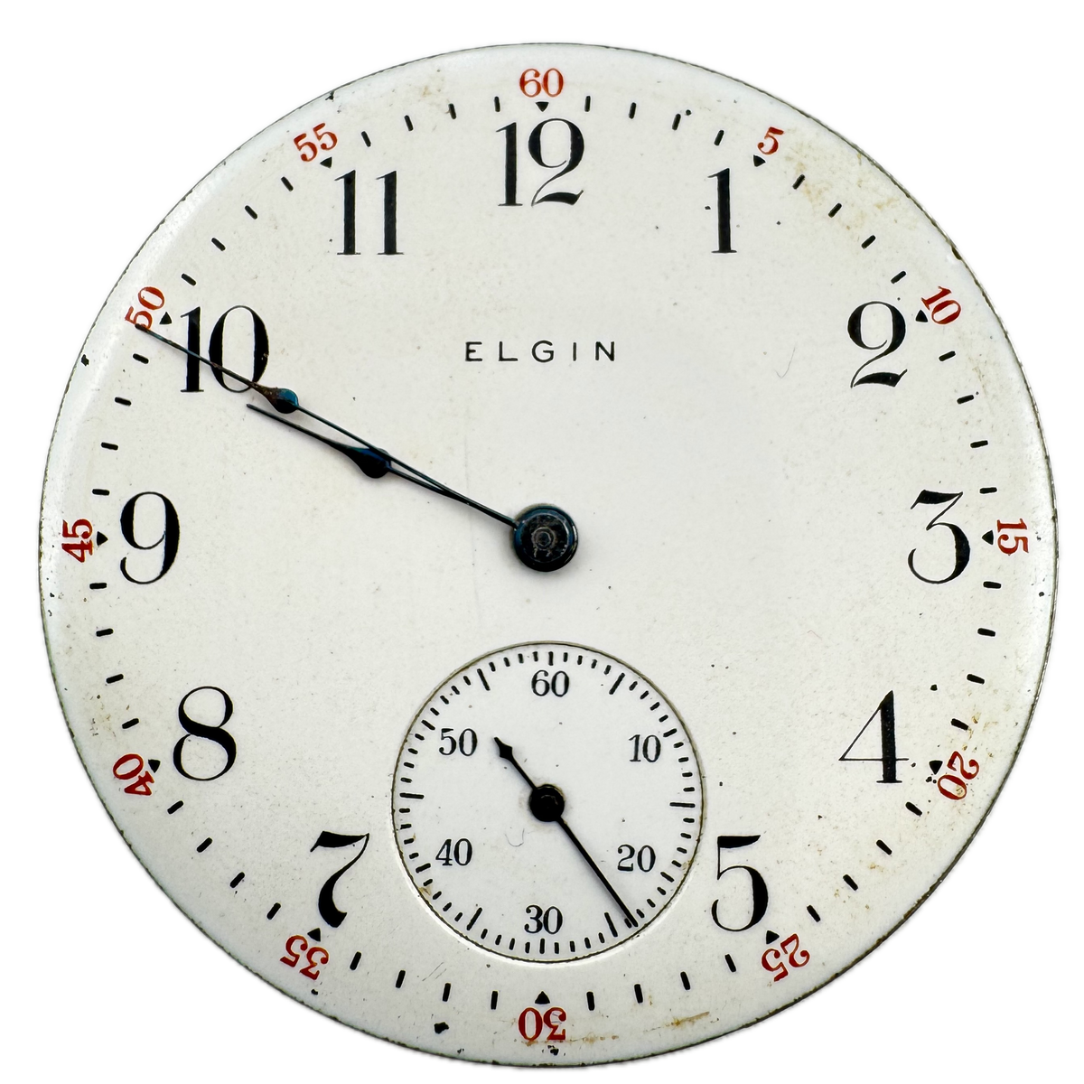 Elgin Single Sunk Dial 1908