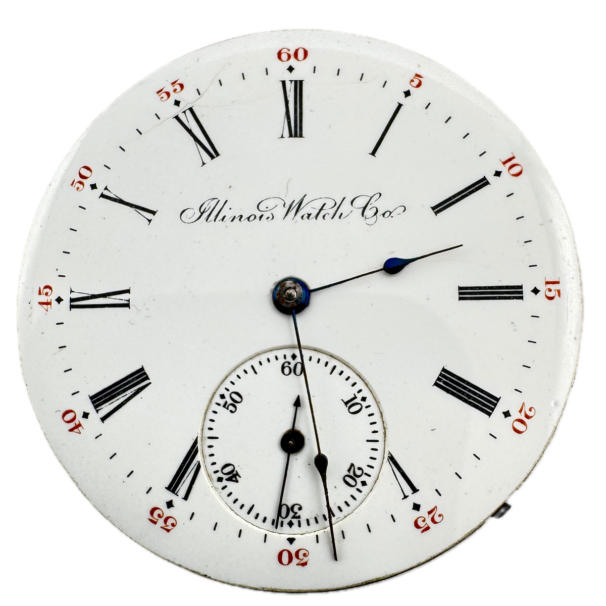 Illinois Watch Co. Single Sunk Roman Dial 1909