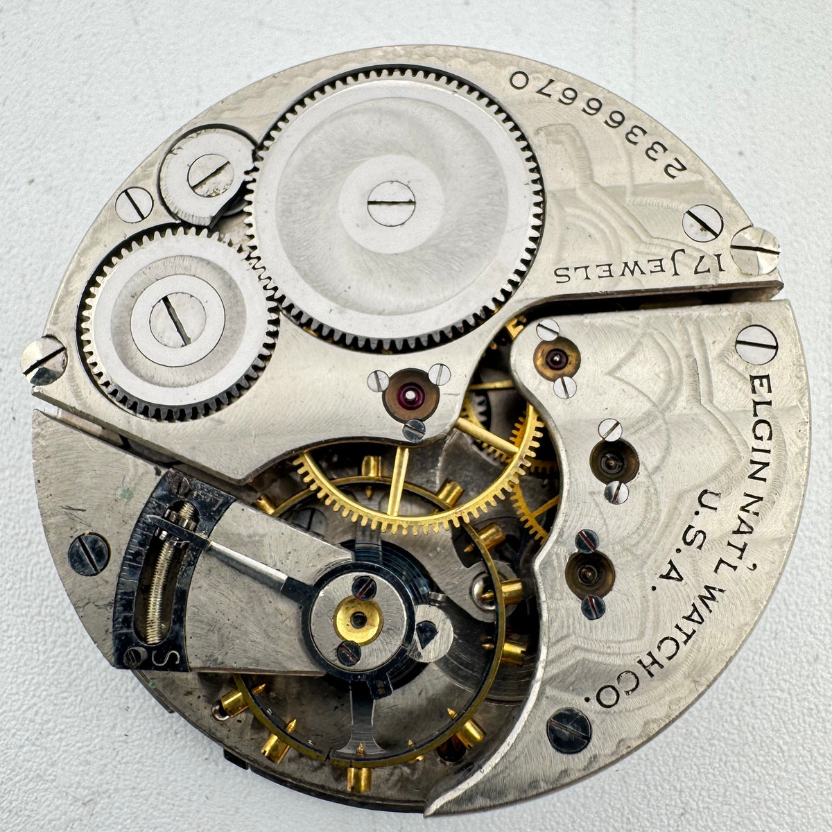 Elgin Single Sunk Arabic Dial 1921