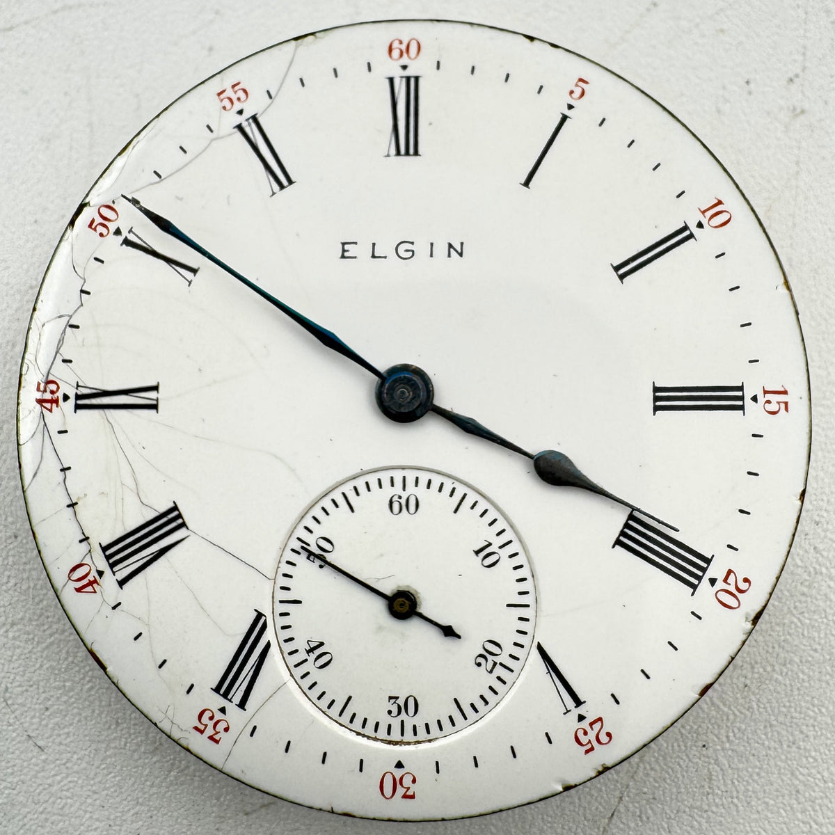 Elgin Single Sunk Roman Dial 1919