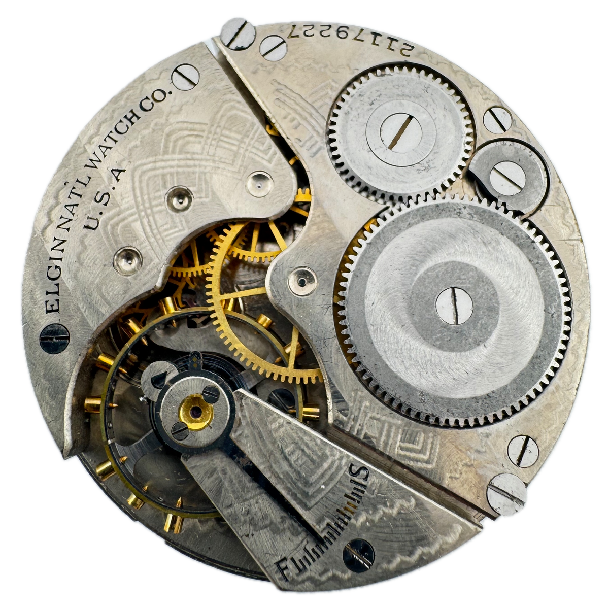 Elgin Single Sunk Roman Dial 1919