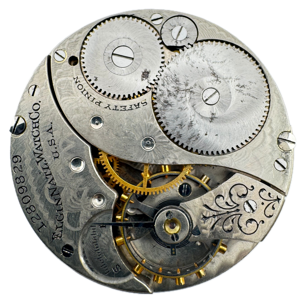 Elgin Single Sunk  Roman Dial 1907
