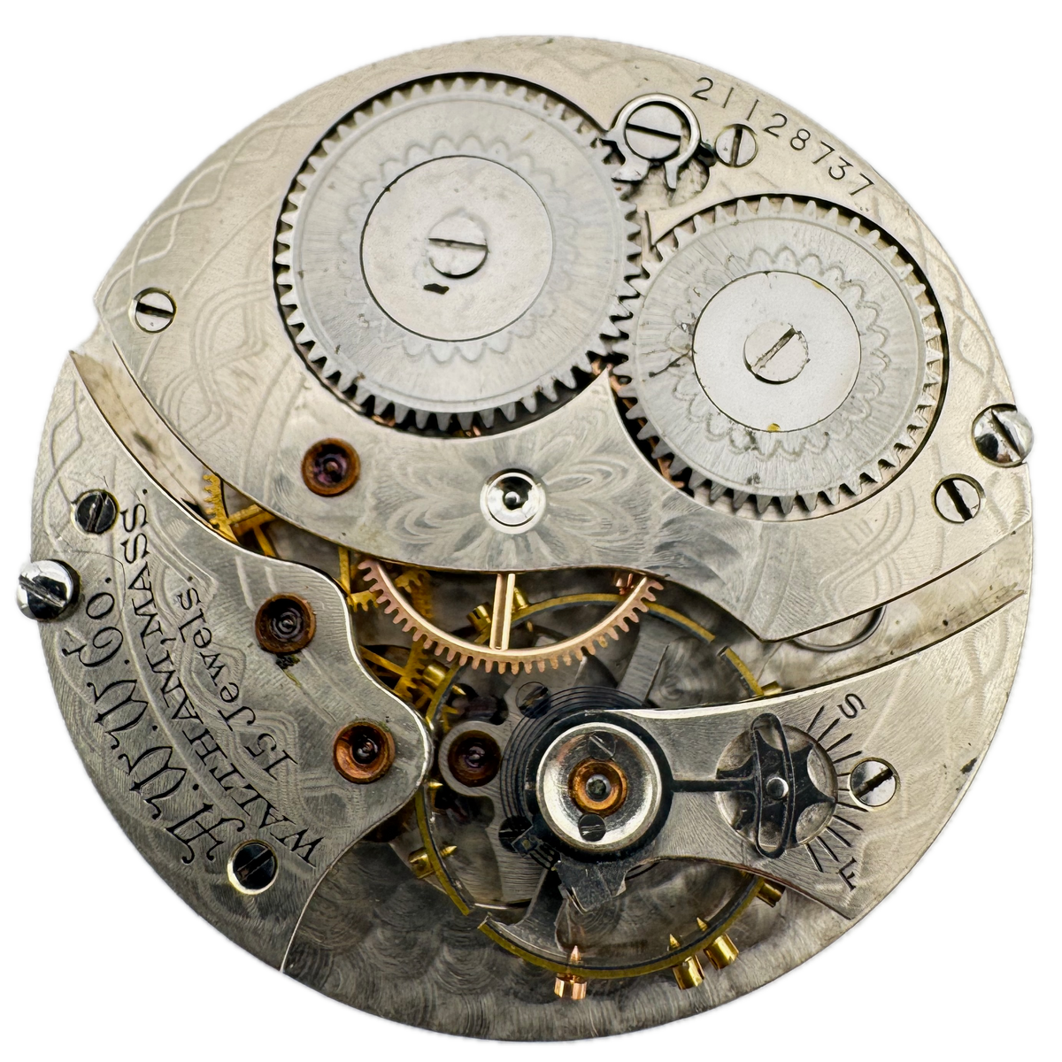 Waltham Single Sunk Arabic Dial 1917