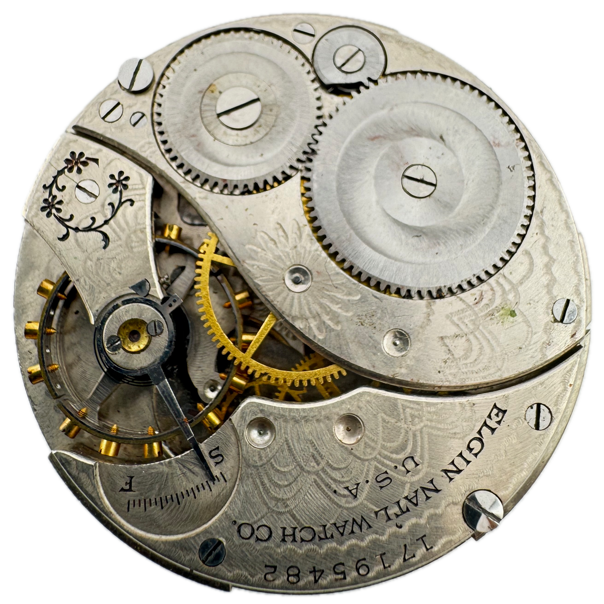 Elgin Arabic Single Sunk Dial 1913