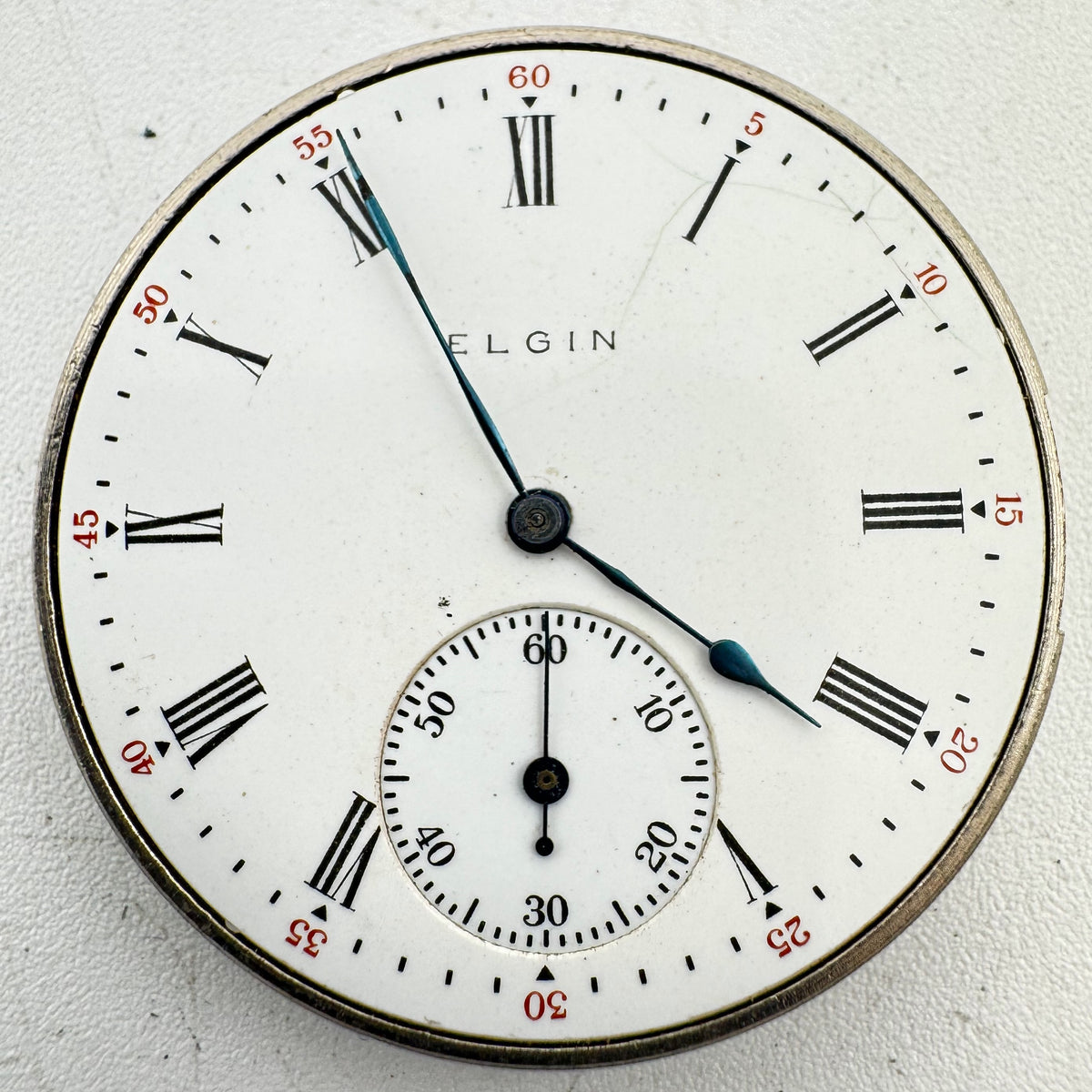 Elgin Single Sunk Roman Dial 1912