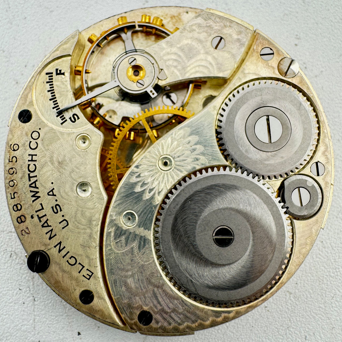 Elgin Champagne Metallic Arabic Dial 1926