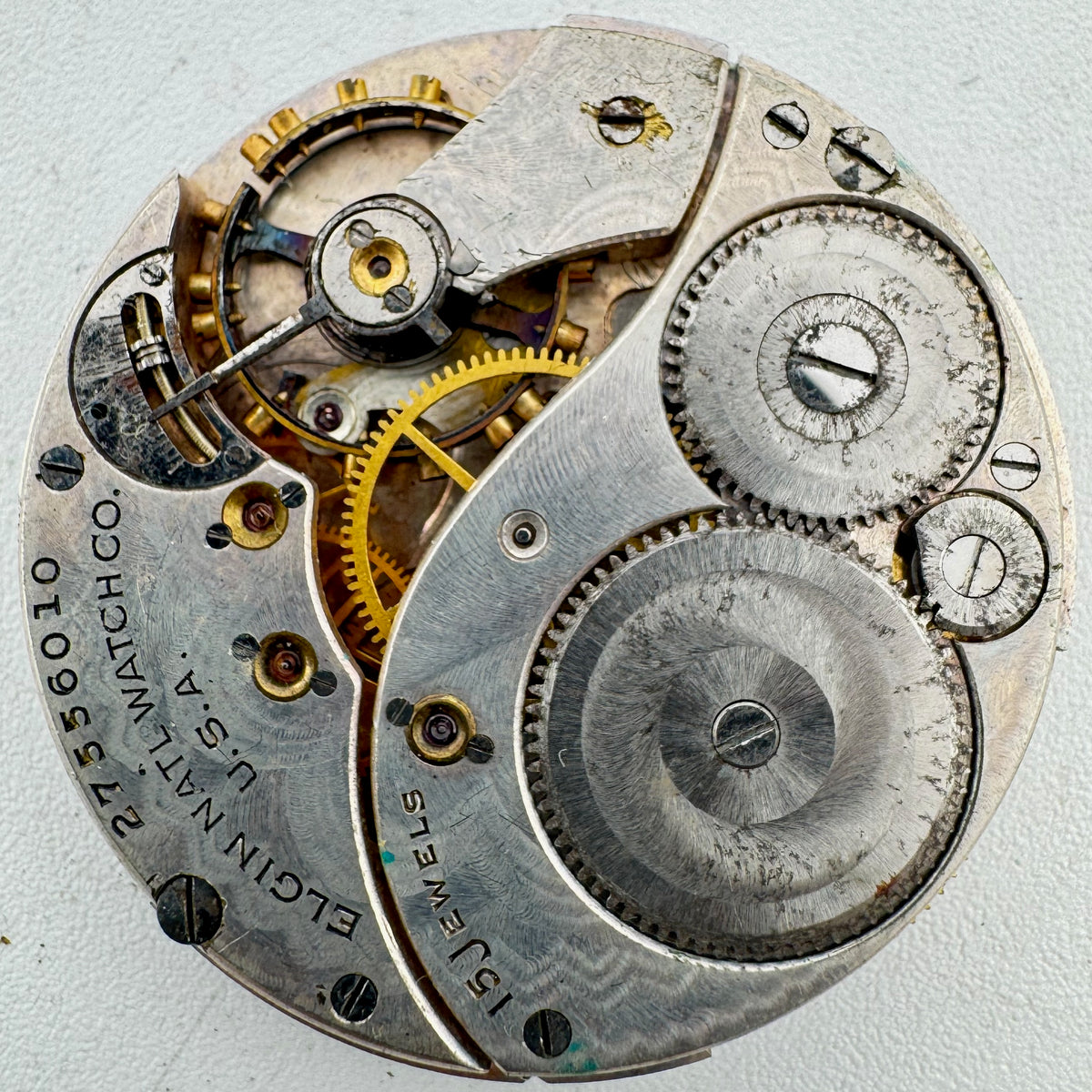 Elgin Gold Tone Metallic Dial 1925