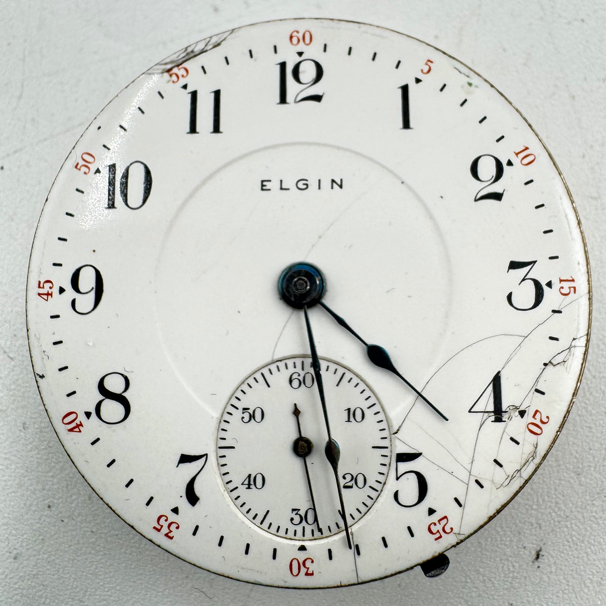 Elgin Single Sunk Arabic Dial 1909