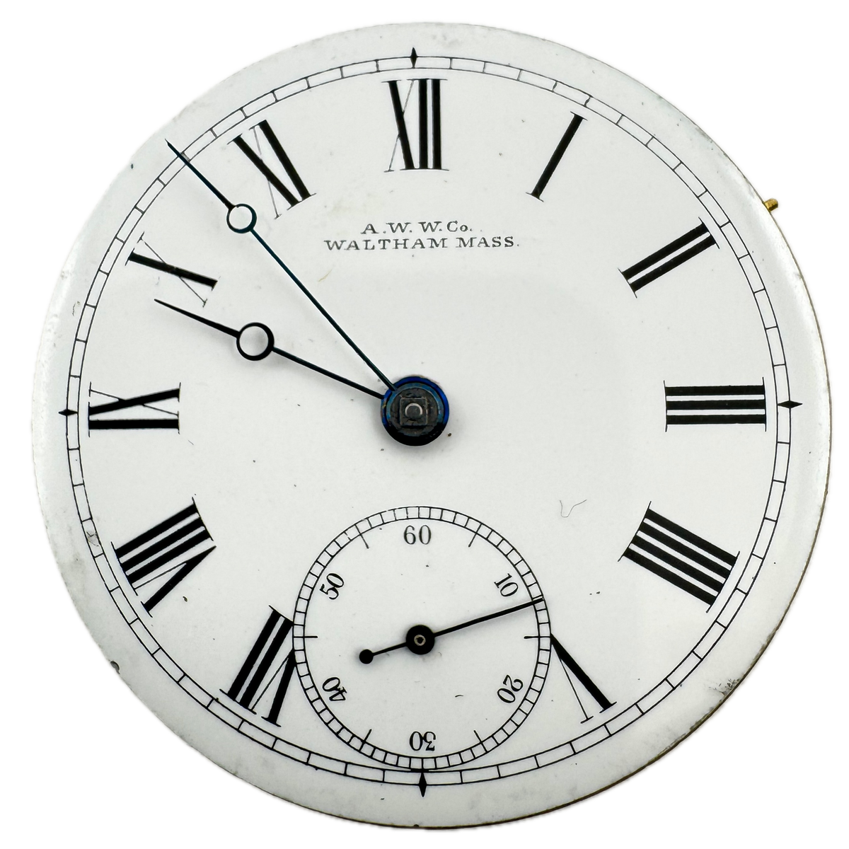 A W W Co Waltham Mass. Roman Dial 1883