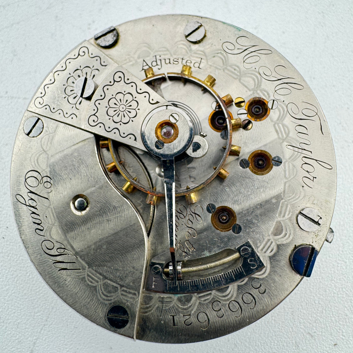 Elgin Natl Watch Co H. H. Taylor 1890