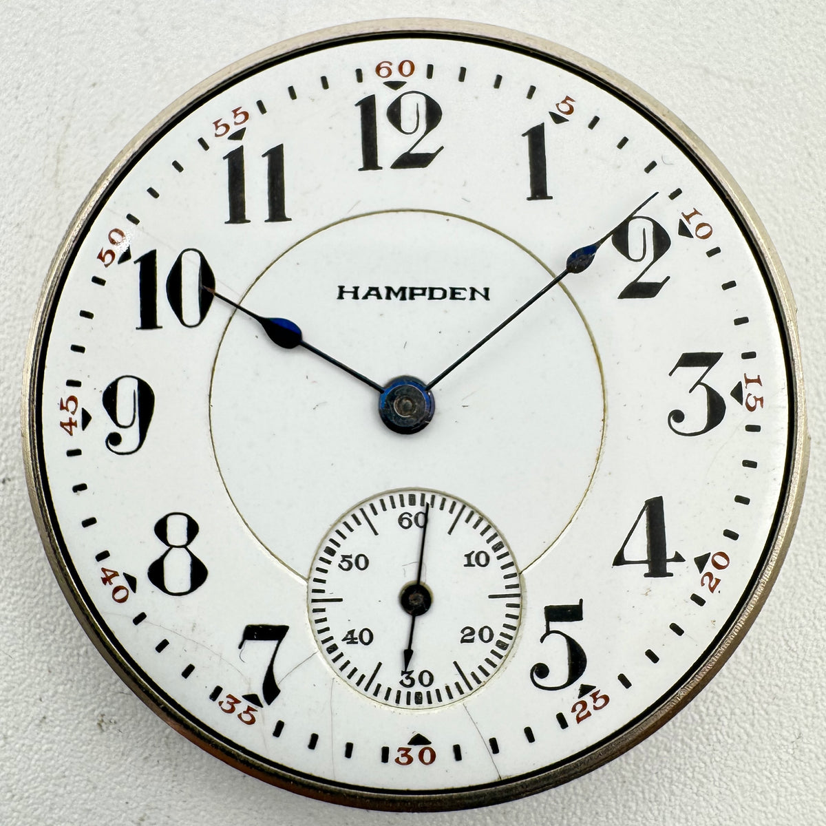 Hampden Double Sunk Arabic Dial 1911
