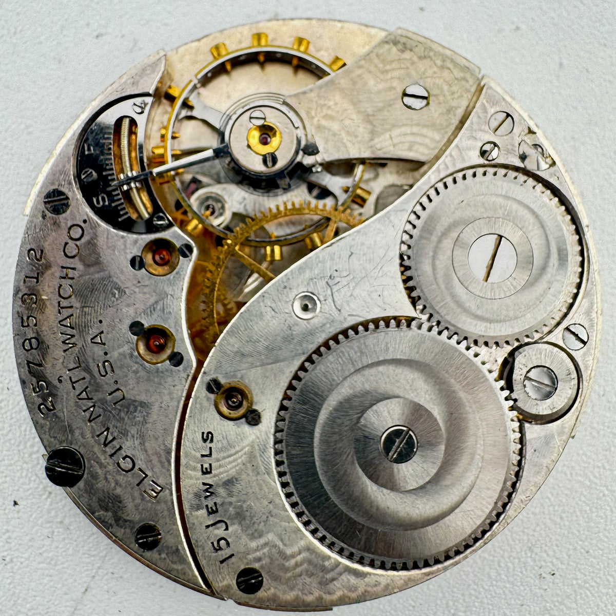 Elgin Satin Art Deco Dial 1923