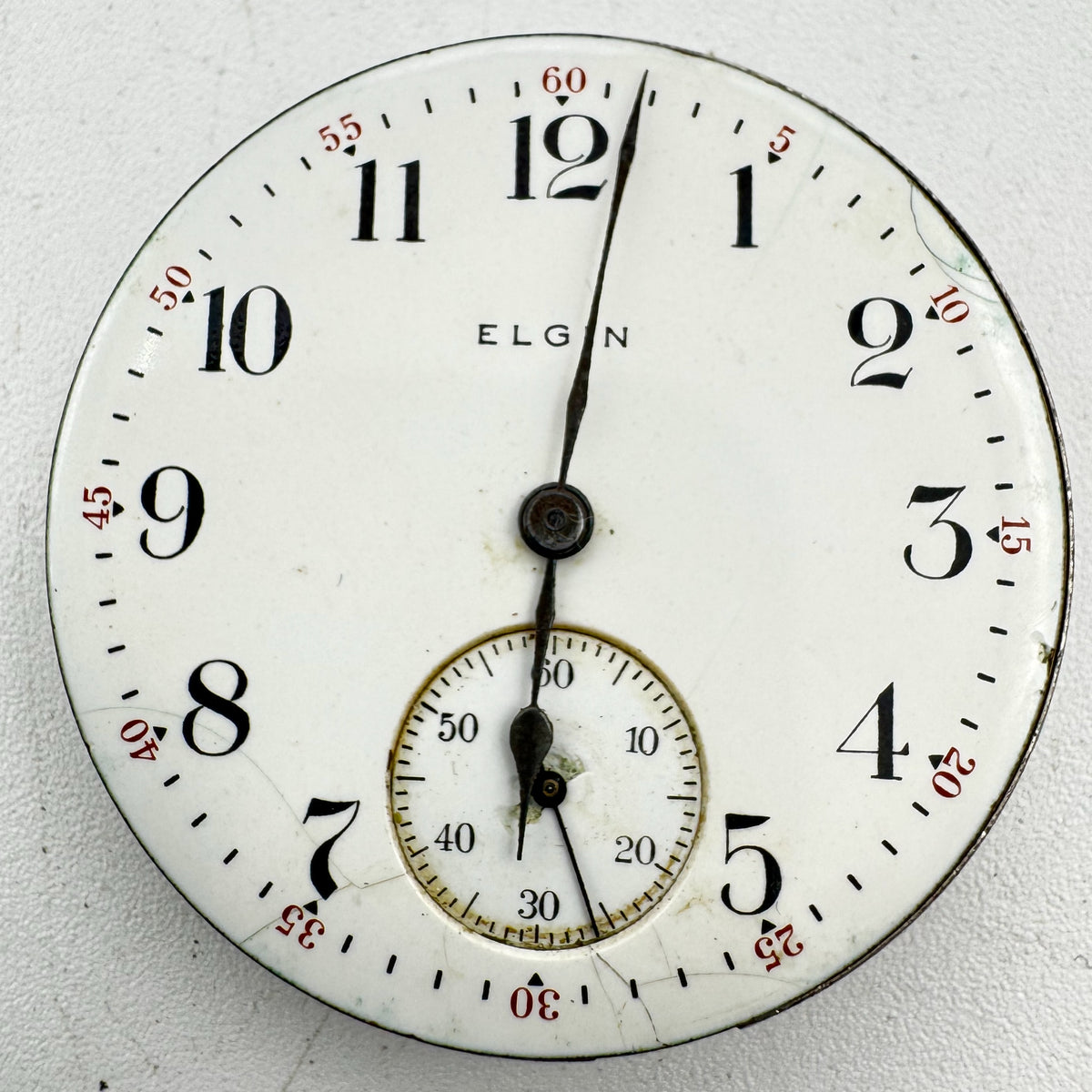 Elgin Single Sunk Arabic Dial 1910