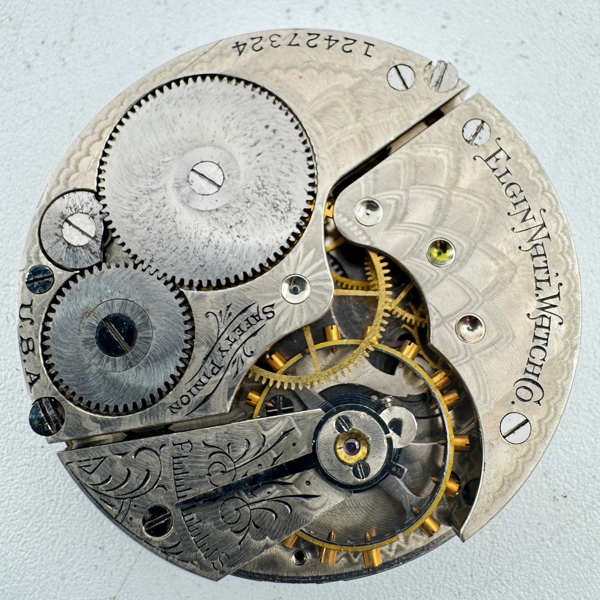 Elgin Single Sunk Arabic Dial 1906