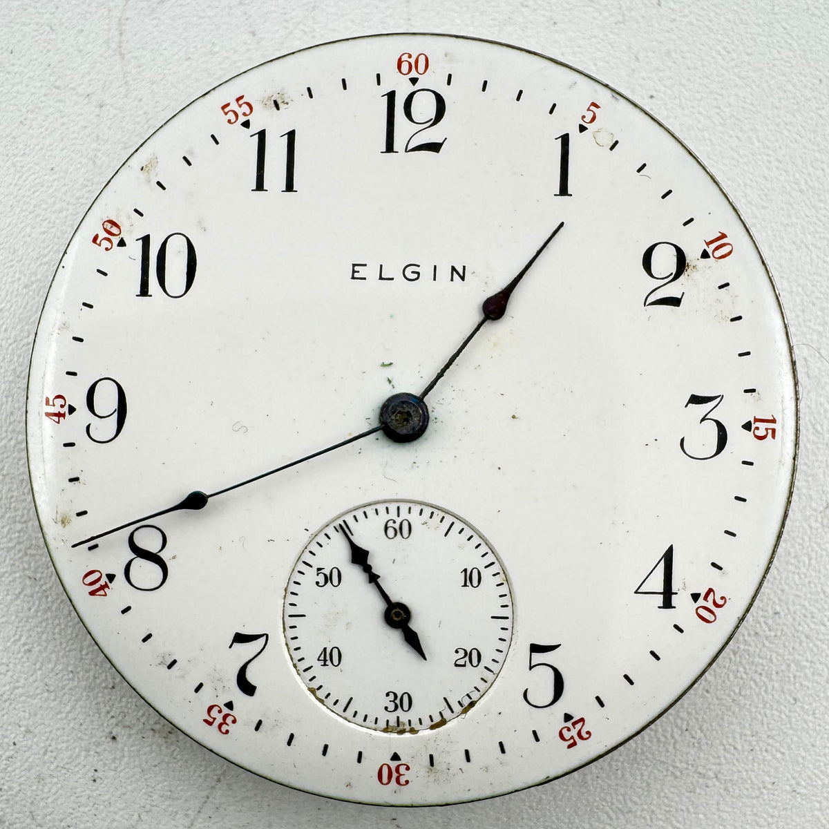 Elgin Single Sunk Arabic Dial 1907