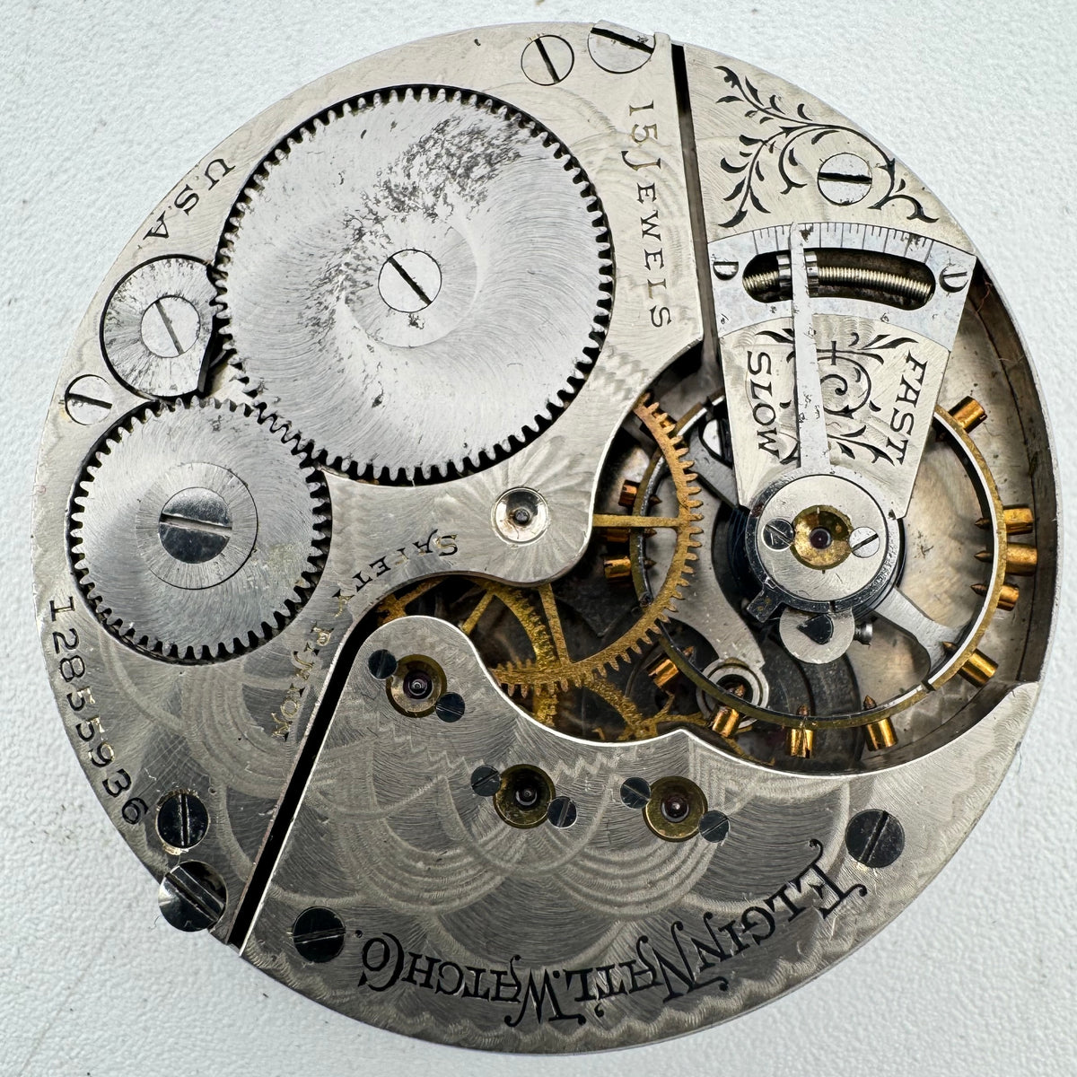 Elgin Single Sunk Arabic Dial 1907
