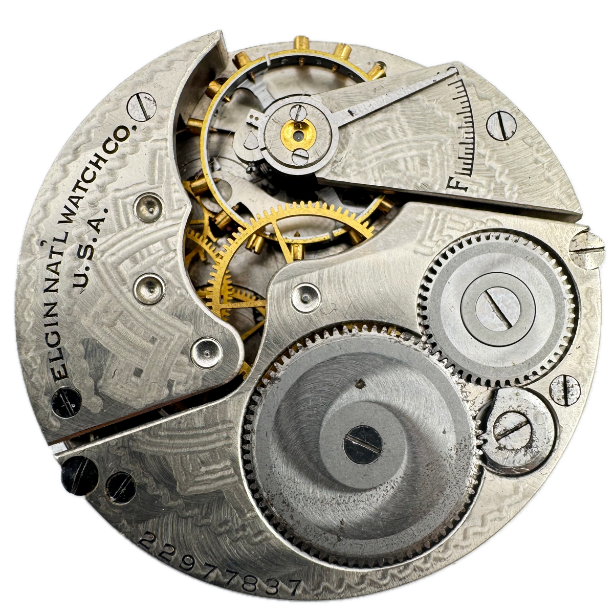 Elgin Single Sunk Arabic Dial 1920