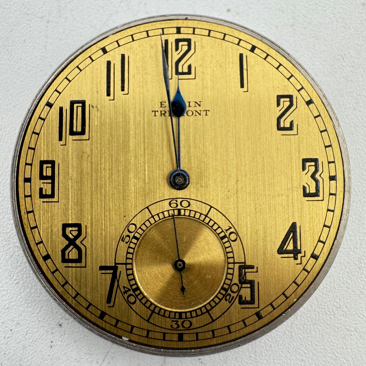 Elgin Tremont Gold Tone Metallic Dial 1917
