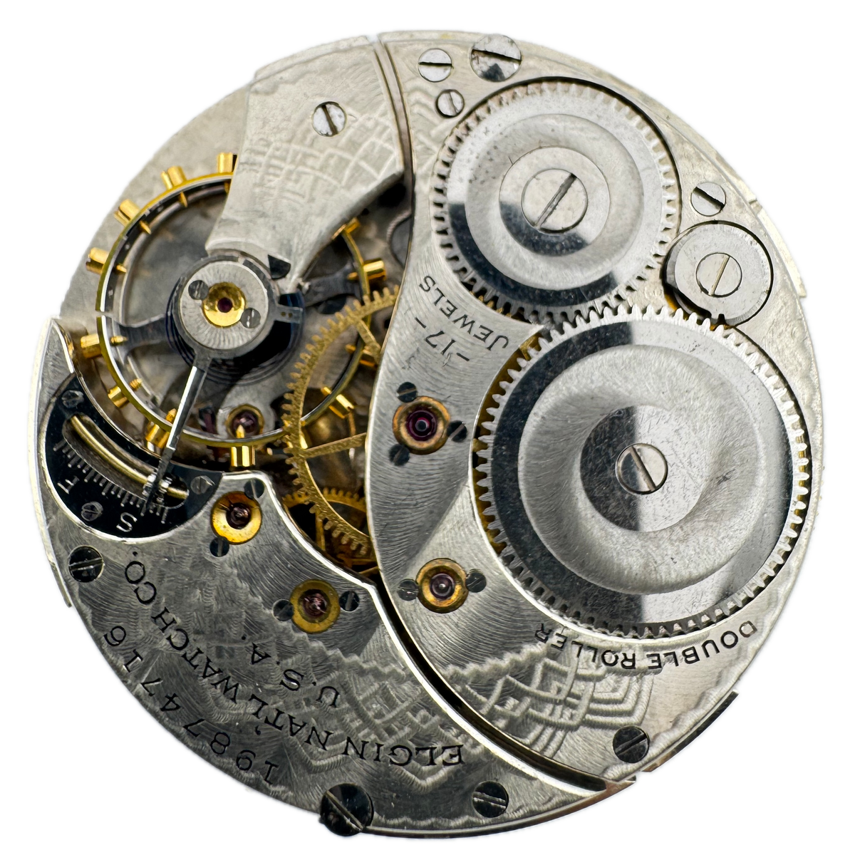 Elgin Tremont Gold Tone Metallic Dial 1917