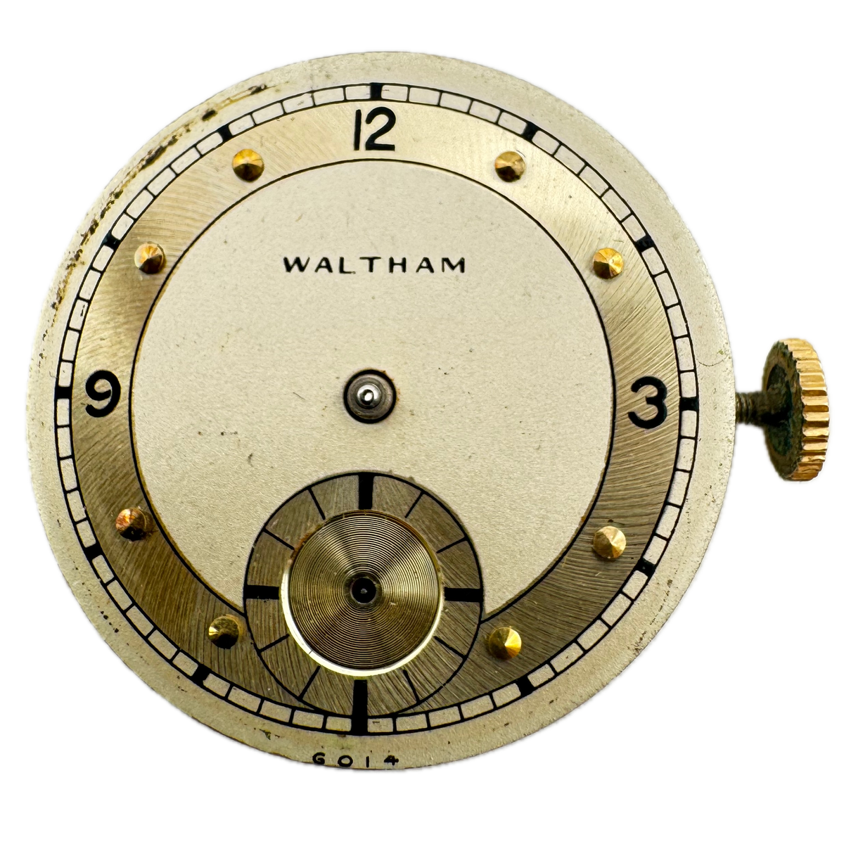 Waltham Metallic Art Deco Dial 1942