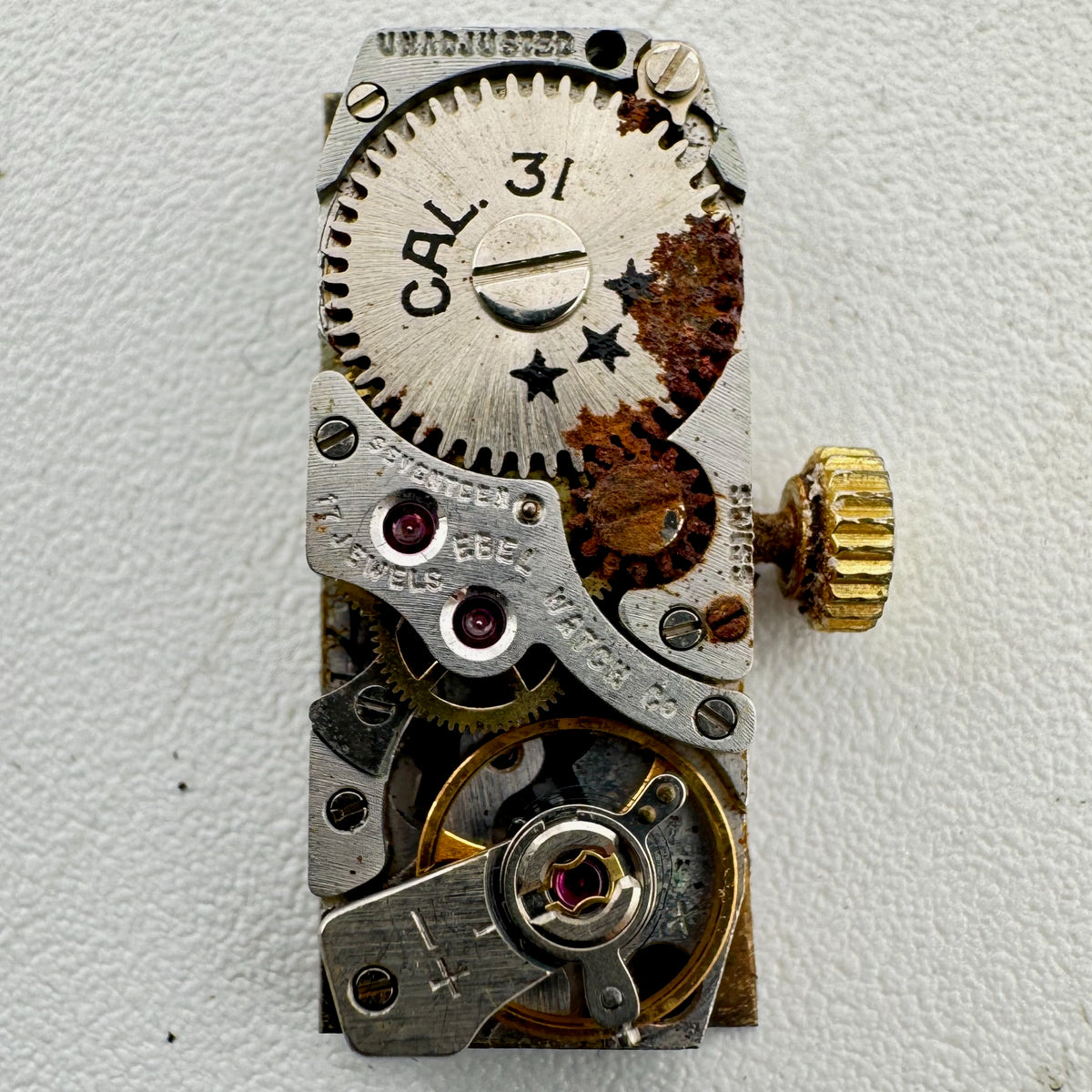 Ebel Gold Tone Rectangular