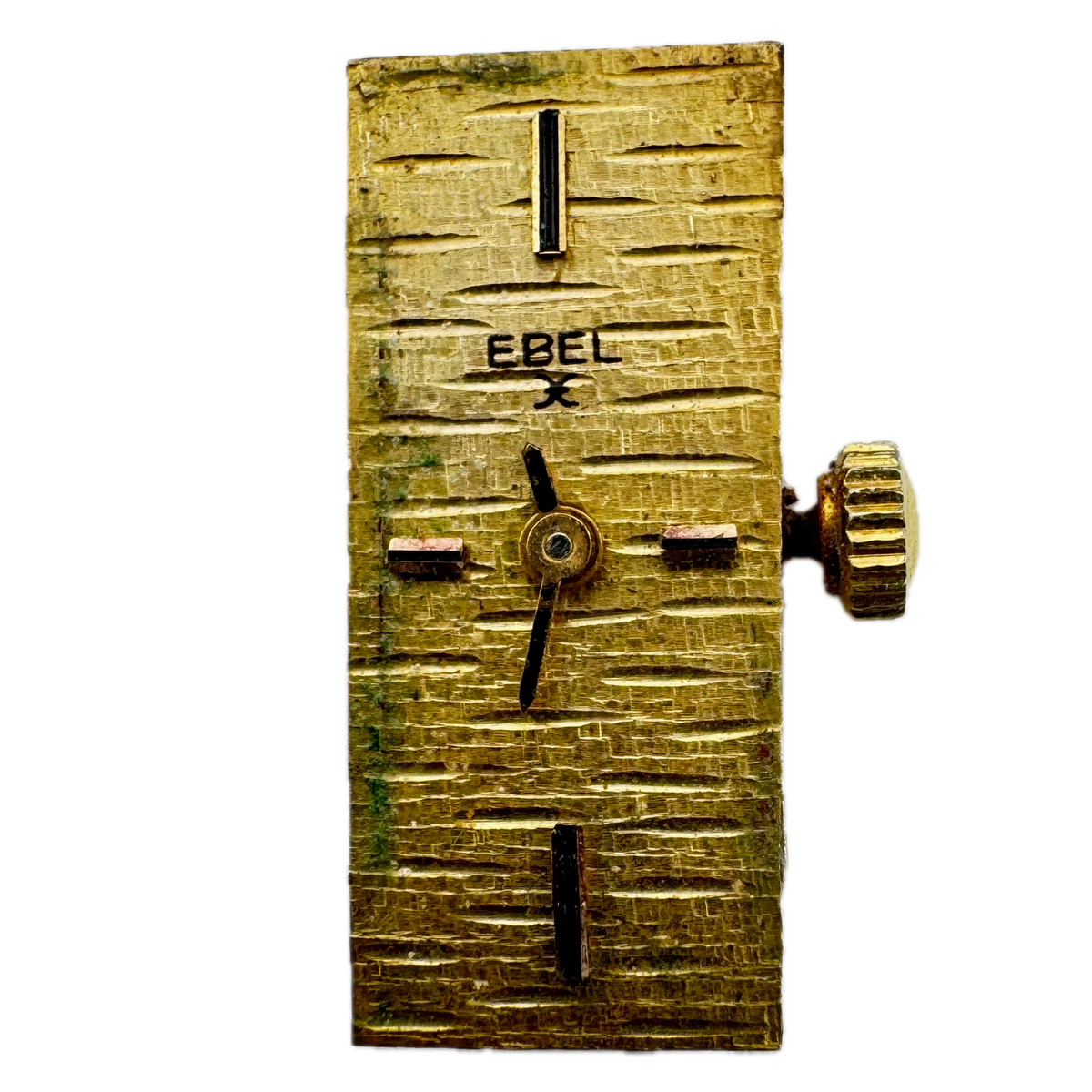 Ebel Gold Tone Rectangular
