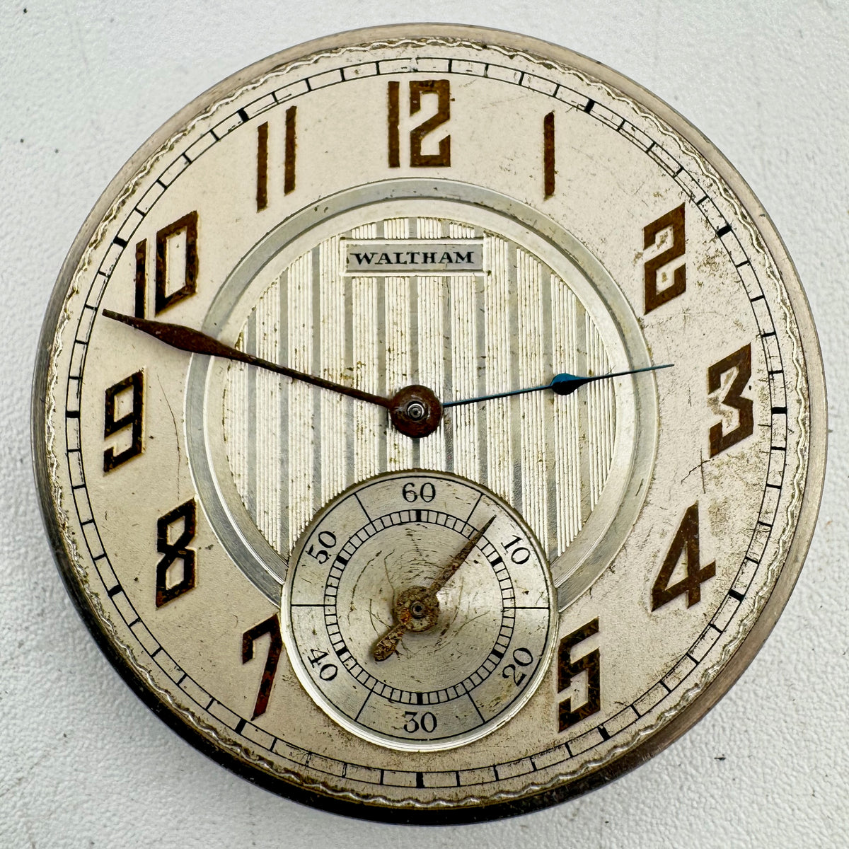 Waltham Pinstriped Metallic Dial 1920