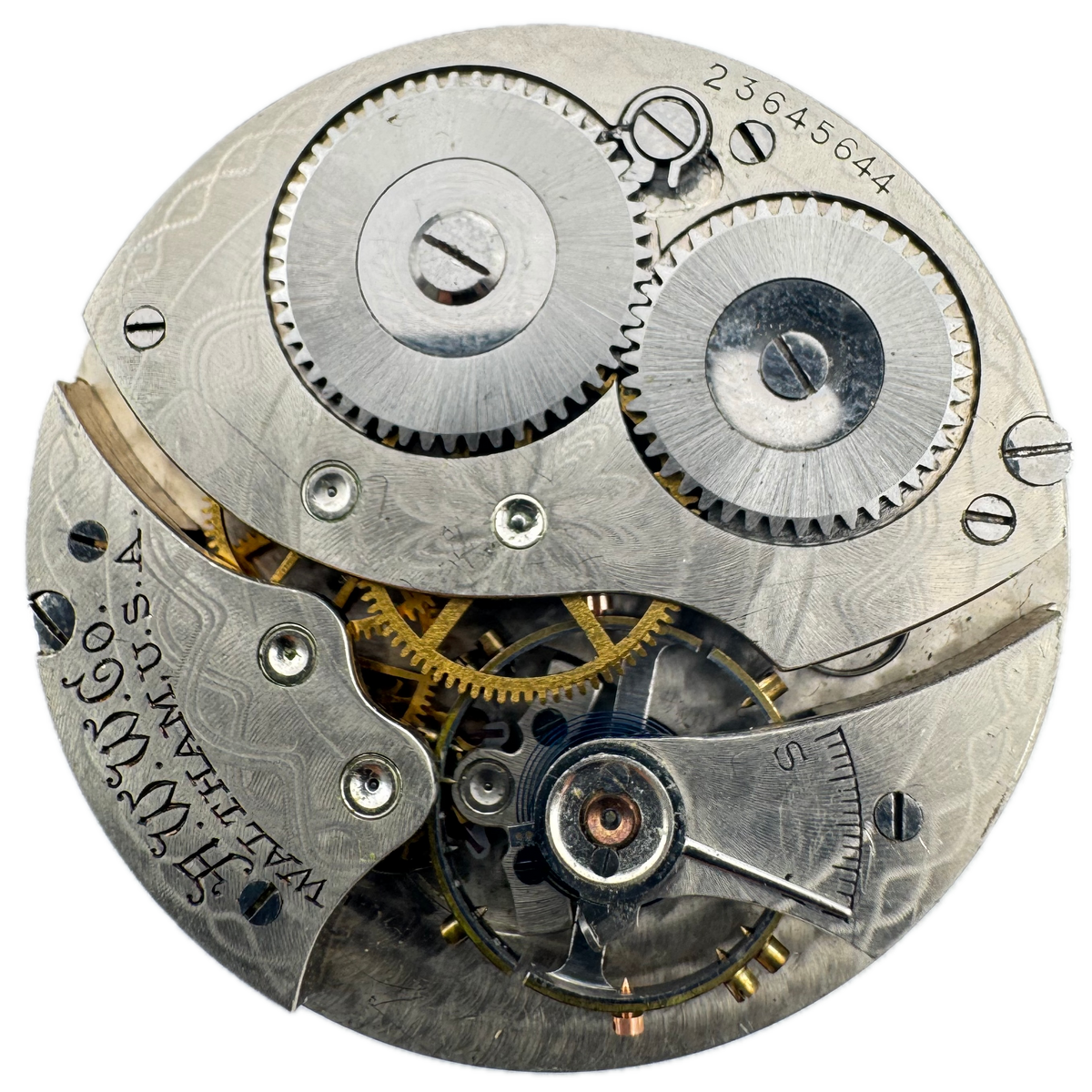 Waltham Pinstriped Metallic Dial 1920