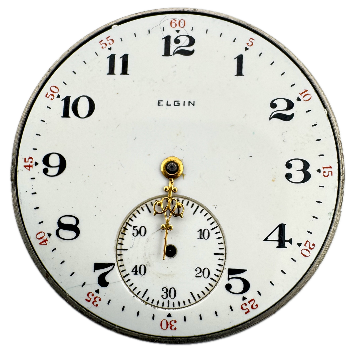 Elgin Single Sunk Arabic Dial 1918