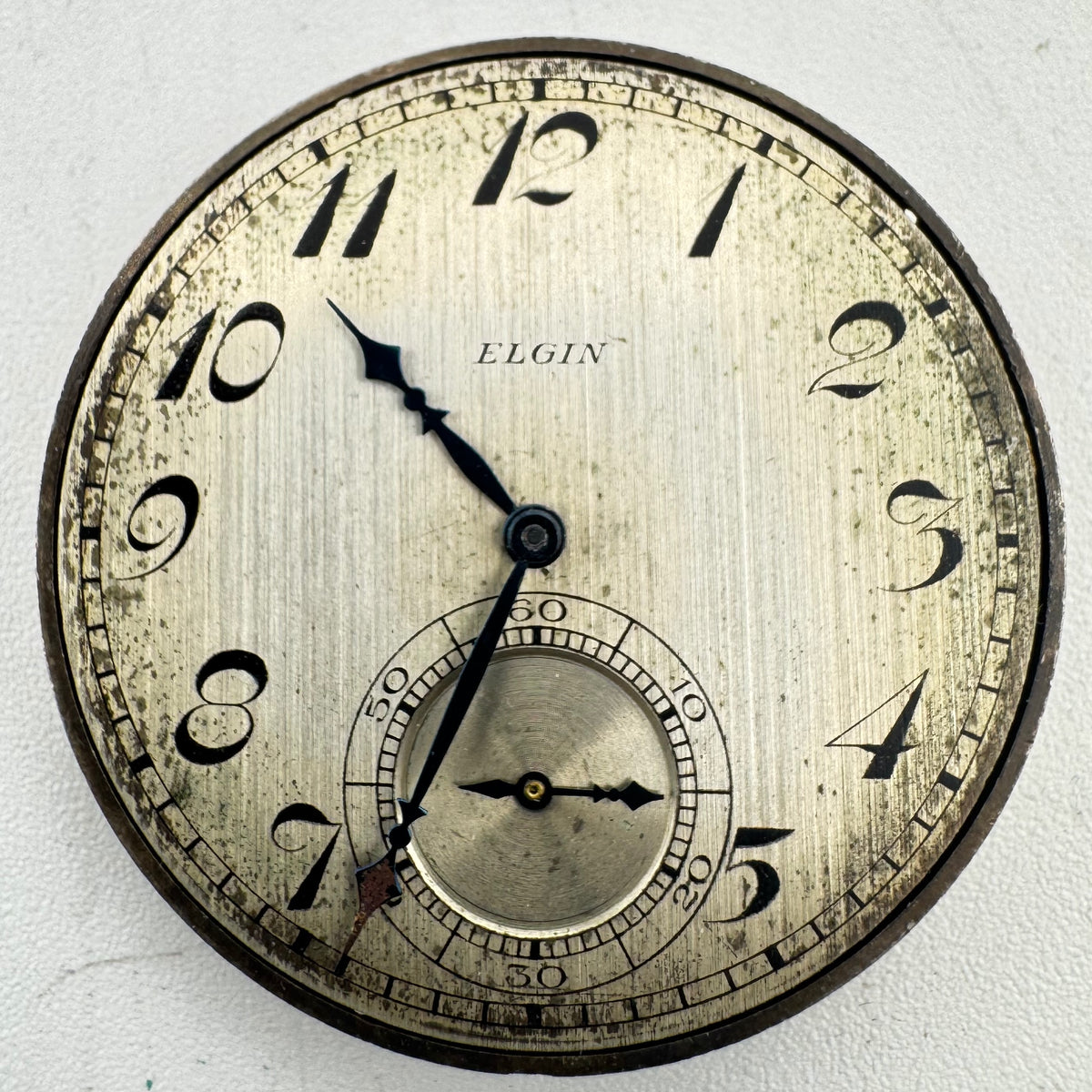 Elgin Single Sunk Metallic Dial 1927