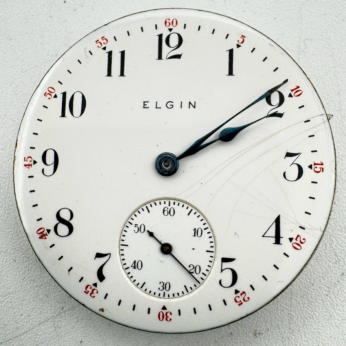 Elgin Single Sunk Arabic Dial 1910