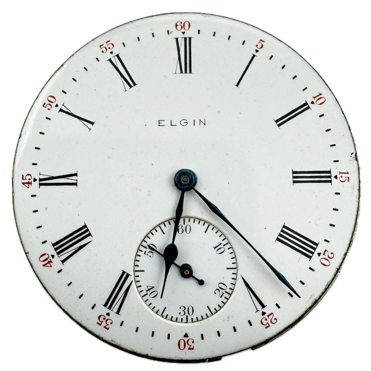 Elgin Single Sunk Roman Dial 1911