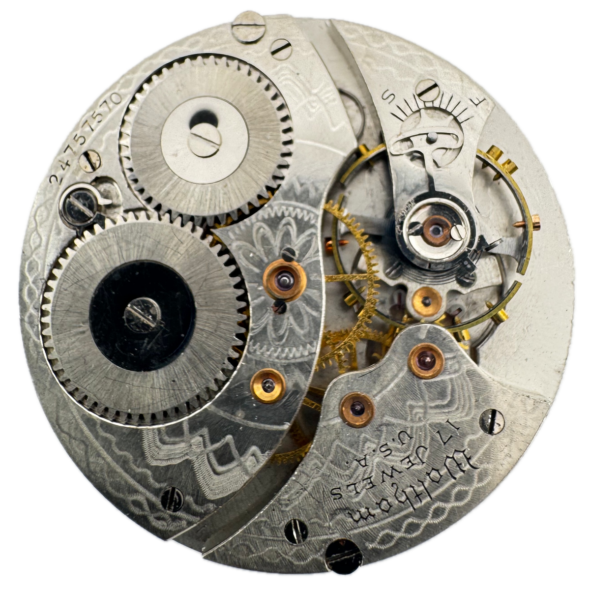 Waltham Art Deco Metallic Dial 1894