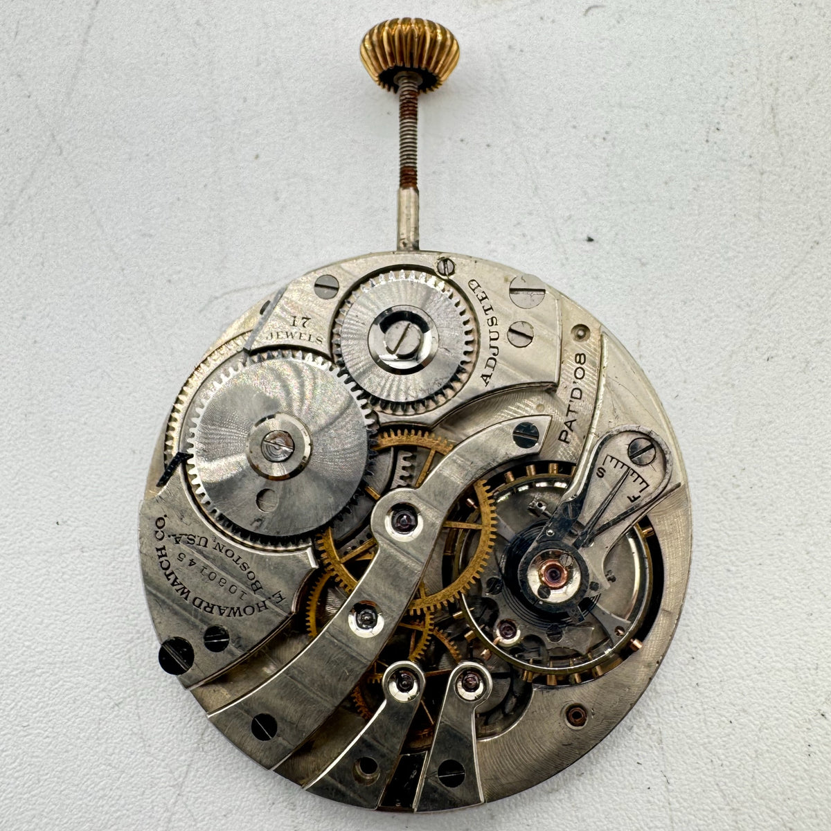 Howard Single Sunk Arabic Dial 1908