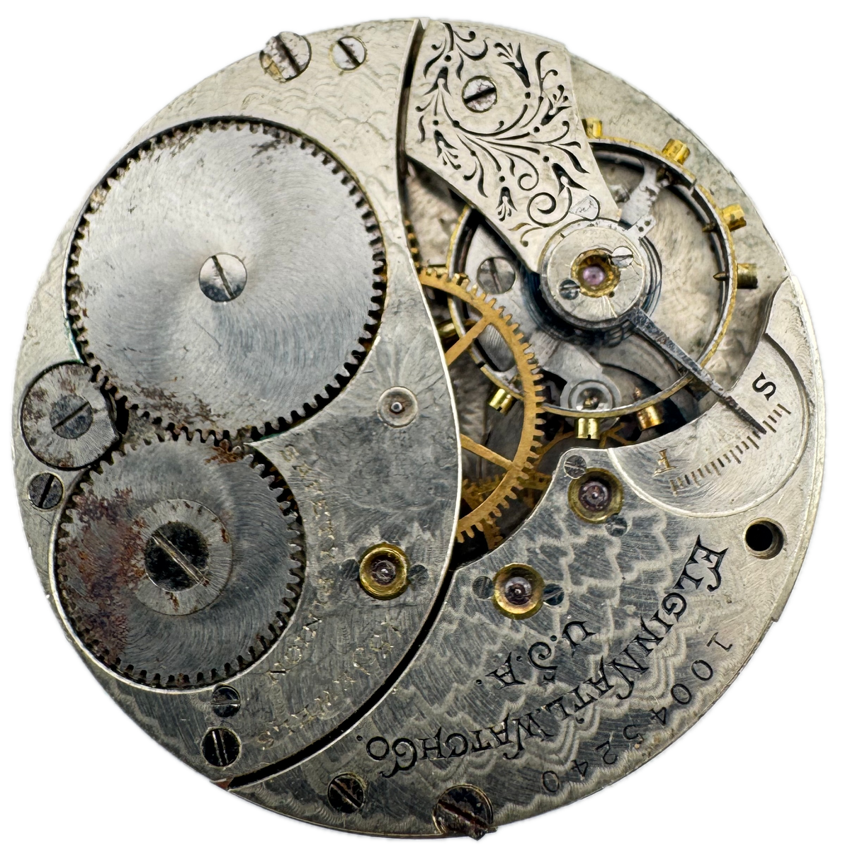 Elgin Single Sunk Roman Dial 1904