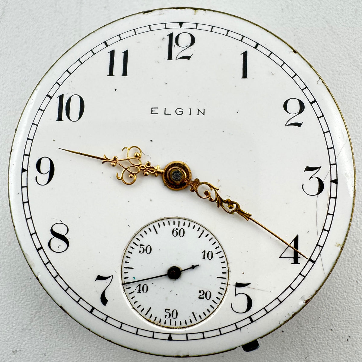 Elgin Single Sunk Arabic Dial 1897